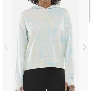 Danskin Tie Dye Hoodie Crystal Turquoise NWT